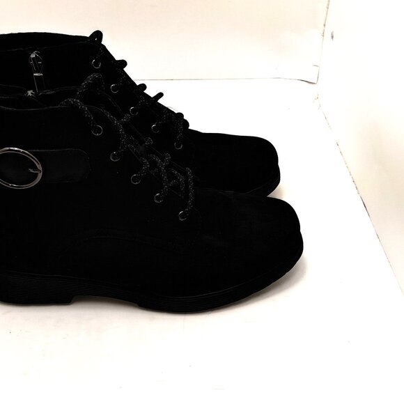 MUNRO Buckley Nubuck Leather Ankle Boot Black - Size 9.5 - Picture 5 of 16